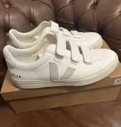 美品　VEJA CAMPO　ベルクロ　ホワイト　42　一度　短時間着用のサムネイル