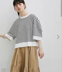 ADAM ET ROPÉ ストライプ 半袖トップス