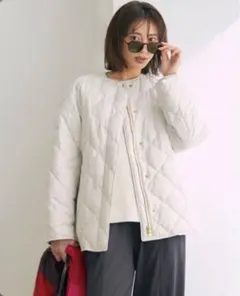 新作　【自宅で洗濯OK / 軽量で暖かい】TAIONコラボ キルティングブルゾン