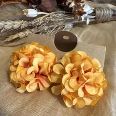 フラワー　イヤリング　お花　ハンドメイド　ウエディング　結婚式　祭り　和風