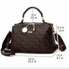 SHEIN バッグ ショルダーバッグ レザー ハンドバッグ コーヒーブラウン