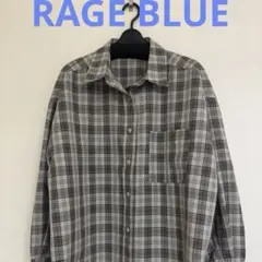 RAGE BLUE レイジブルー　ワイドチェックシャツ　新品　タグ付のサムネイル