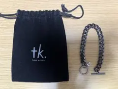 tk.TAKEO KIKUCHI ブラックチェーンブレスレットのサムネイル