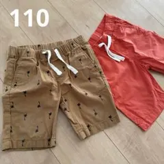 H&M 110ハーフパンツ2点セット