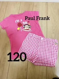 Paul Frank ポールフランクTシャツ＆チェックショートパンツ 120cmのサムネイル
