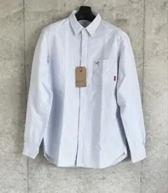 w-taps ストライプシャツ ブルーストライプ　Mのサムネイル