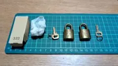 LOUIS VUITTON ルイヴィトン 南京錠 2点 パドロック カデナ 鍵