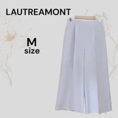 ロートレアモン ガウチョパンツ ライトベージュ ワイドパンツ センタープレス