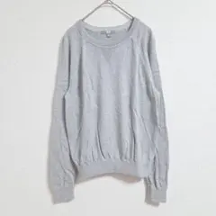 UNIQLO ニット セーター S カシミヤ混 グレー シンプルのサムネイル