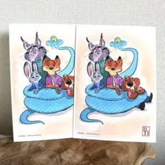 ズートピア2 A5アートボード　入場特典２枚