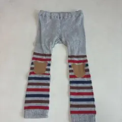 HOT BISCUITSストライプ ベビータイツLサイズ