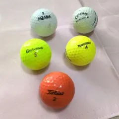 ゴルフロストボールテーラメイド・キャロウェイ・タイトリスト・HONMA合計5個