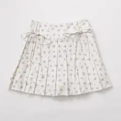 OLIVE des OLIVE 花柄 プリーツ ミニスカート