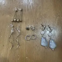 イヤリングまとめ売り　5種類セット　樹脂　金属