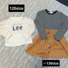 Buddy Lee ストライプ　長袖 　ワンピース　女の子　子供　120　130