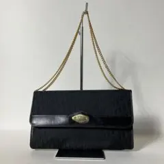 2511-348｜美品｜ディオール ショルダーバッグ ブラック トロッター