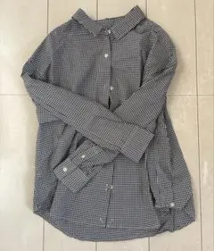 B:MING by BEAMS シャツ　長袖　チェック柄　ブラック