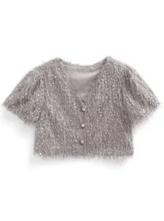 GRL シャギークロップド丈カーディガン ac2379