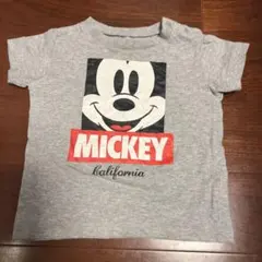 ミッキーマウス Tシャツ XLARGE グレー2T