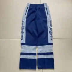 古着　adidas 80S スウェットパンツ　バイカラー　ネイビーグレー