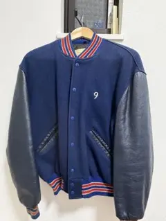 Delong スタジャン ネイビー