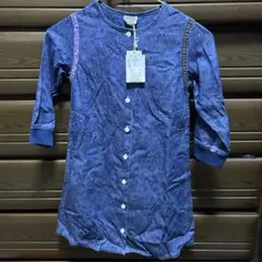 【新品未使用】F.O.KIDS デニム ワンピース ペイズリー 110