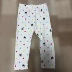 GAP×ディズニーコラボ　白スパッツ　ミニー　90cm