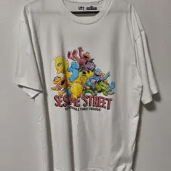 UNIQLO UT セサミストリート Tシャツ ホワイト Lサイズ