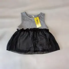 【タグ付新品】bee des Bee 110 ノースリーブ Tシャツ グレー 黒のサムネイル