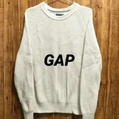 GAP ギャップ セーター ホワイト ラグランスリーブ ニットセーター