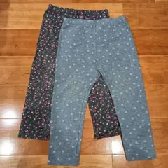 ユニクロ タイツパンツ 2枚セット 90