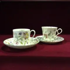 Minton製とKITO Buckingham ティーカップ&ソーサーセット2客