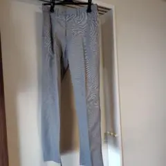 スラックス メンズ グレー チェック柄