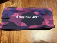 A BATHING APE ヘアバンド　 パープル カモのサムネイル