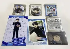 銀魂 志村新八 缶バッジ 特典ポスカ ブロマイド/ジロリお菓子パーティー青春謳歌