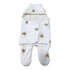 星柄 おくるみ フード付き❣️