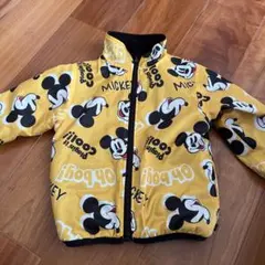 ミッキーマウス柄 イエローダウンコート