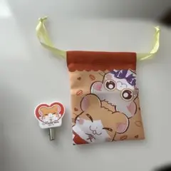 とっとこハム太郎　プチ巾着　アクリルヘアクリップ