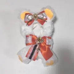 ぬい服 ぬいぐるみ服 おすわり リボン 15cm 16cm ‪オレンジ くま耳のサムネイル