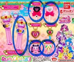 キミとアイドルプリキュア♪ なりきりプリキュア3 ヘアクリップ　キラキライト5点