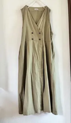 SM2 サマンサモスモス　リネン混　前開き　ワンピース