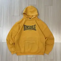 LONSDALE パーカー フーディ アメリカ製 イエロー Mサイズ 80sのサムネイル