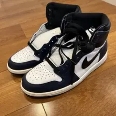 【新品未使用】ナイキエアジョーダン1レトロハイOG ミッドナイトネイビー　27㎝