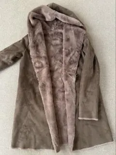 美品 アーバンリサーチ Rosso ムートンコート フード