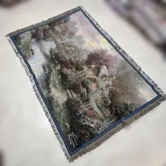 絵画風 マルチカバー ソファカバー ラグ トーマスキンケイド 110x166