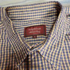 Ralph Eton 半袖チェックシャツ　Ｌのサムネイル