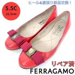 ✨️腕利き職人のリペア済✨️【フェラガモ】ヴァリナ フラットシューズ パンプス