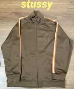 ステューシー00年代old stussy ジップアップジャージ　メンズ　ブラウンのサムネイル