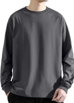 ロンT 長袖 tシャツ メンズ ロングスリーブ 1枚組 綿100 肉厚生地 リブ