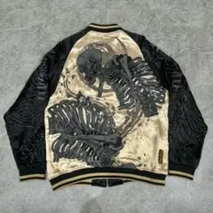 90's 長渕剛　SAMURAI スカジャン　サイズXL Amazon.co.jp: 長渕剛 スカジャン 刺繍 SAMURAI 1998年 Lサイズ